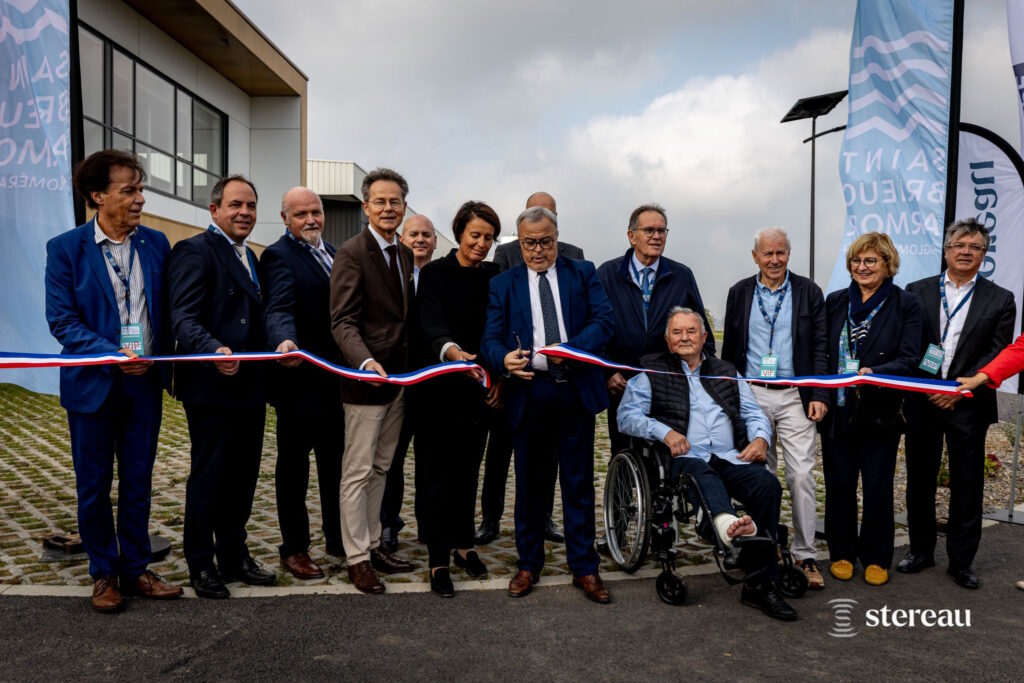 Inauguration de l'usine d'eau potable de Saint-Brieuc (Côtes-d'Armor)